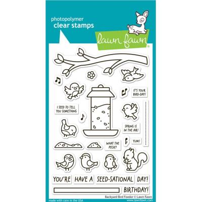 Lawn Fawn Stempel - Backyard Bird Feeder